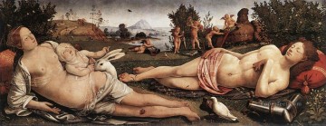 ピエロ ディ コジモ Painting - ヴィーナス 火星とキューピッド 1490年 ルネサンス ピエロ・ディ・コジモ